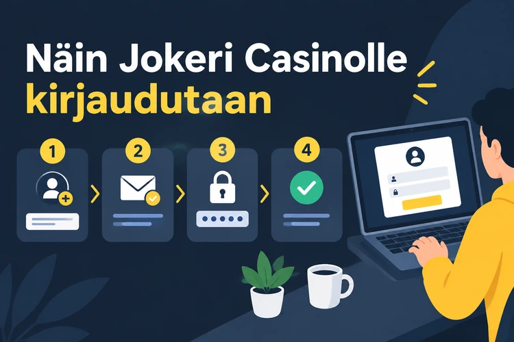 Näin Jokeri Casinolle kirjaudutaan