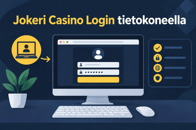 Jokeri Casino Login tietokoneella